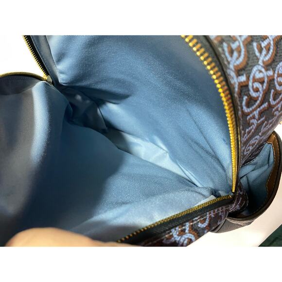 Coach Backpack + Wristlet Set – All Blue Signature Logo – Matching Pair - Picture 11 of 14